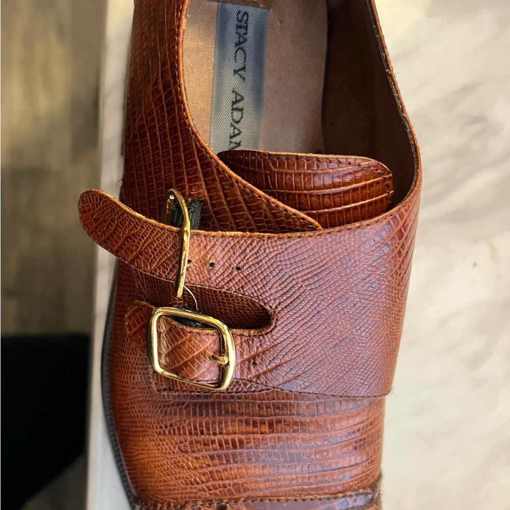 STACY ADAMS LEATHER SNAKESKIN - 8 MED